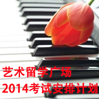 2014年艺术留学广场考试安排计划